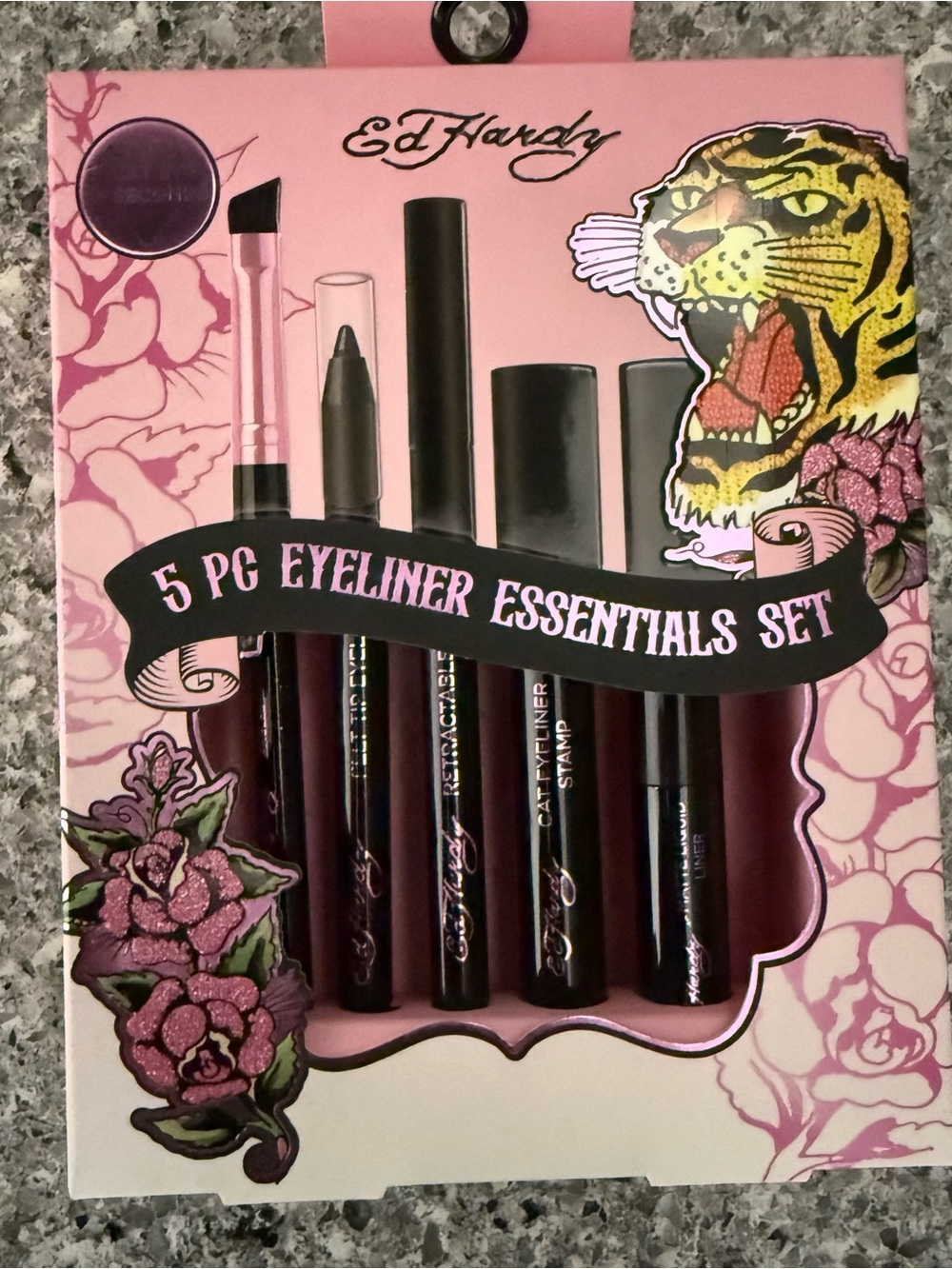 Ed Hardy 5-Piece Eyeliner Essentials Set - Pink